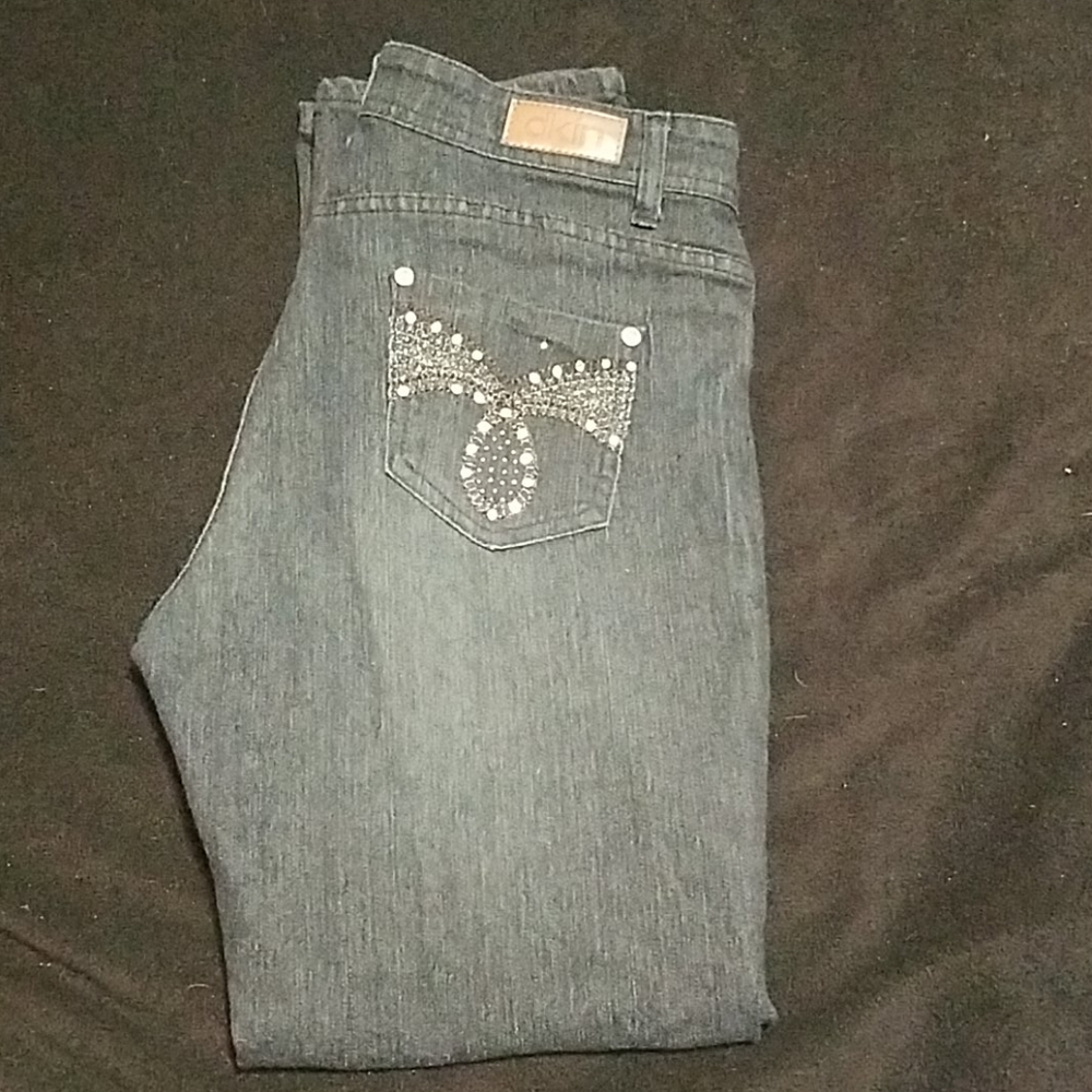 dkin dark Blue Jeans